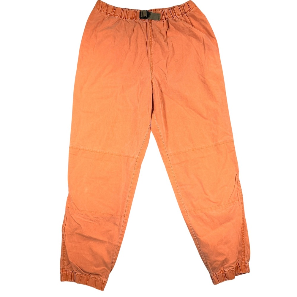 Smith & Hawken No. 258 Climbing Pants XL Mens Orange Cotton Belted Joggers